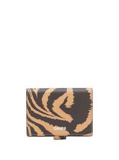 GANNI tiger foldover purse