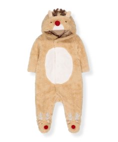 Комбинезон "Олененок" плюшевый, коричневый Mothercare