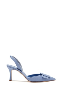 Голубые слингбэки Maysli 70 Manolo Blahnik