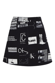 Короткая юбка с принтом Calvin Klein