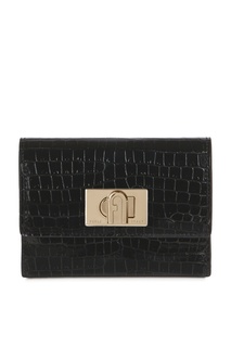 Черный лакированный кошелек 1927 Furla