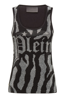 Топ с узором из стразов Philipp Plein