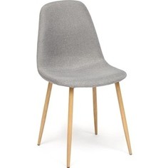 Стул TetChair BREEZE (mod. 4724) ножки натуральное дерево, сиденье и спинка серый