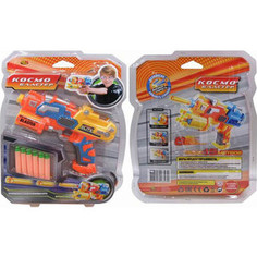Игрушечное оружие Abtoys Космобластер (желтый), в наборе с 6 мягкими снарядами (S-00067/S-00076/WG-A3976)