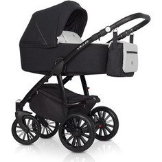 Коляска 2 в 1 Riko VILLA 02 черный серый