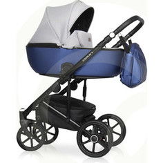 Коляска 2 в 1 Riko Basic OZON Shine 04 синий серый