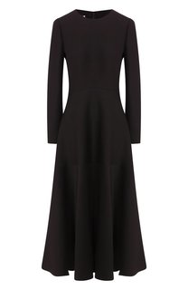 Платье из смеси шерсти и шелка Valentino