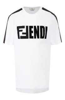 Хлопковая футболка Fendi