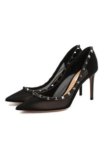 Текстильные туфли Valentino Garavani Rockstud Valentino