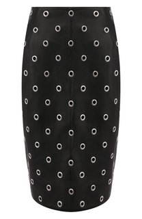 Кожаная юбка Alaia
