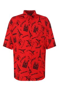 Рубашка из вискозы Balenciaga