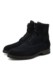 Замшевые ботинки Santoni