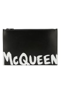 Кожаный клатч Alexander McQueen