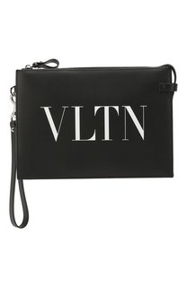 Кожаная борсетка Valentino Garavani VLTN Valentino