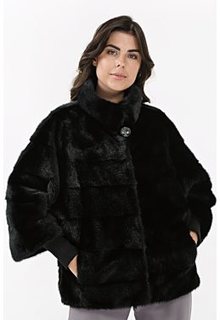 Короткая норковая шуба Flaumfeder