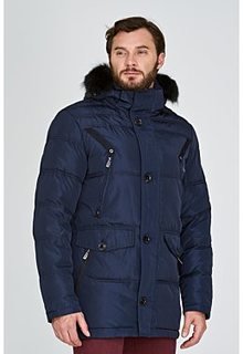 Утепленная куртка с отделкой мехом енота Jorg Weber