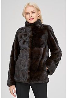 Короткая норковая шуба Flaumfeder