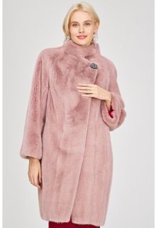 Шуба из аукционного меха норки KOPENHAGEN FUR Emfasi Pelle