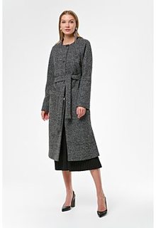 Полушерстяное пальто с поясом Elema