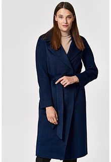 Полушерстяное пальто с поясом Снежная Королева