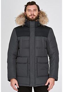 Утепленная куртка с отделкой мехом енота Jorg Weber