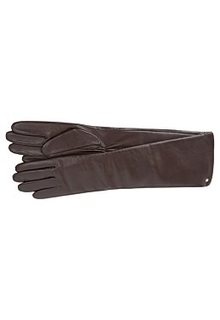 Удлиненные кожаные перчатки Fabretti
