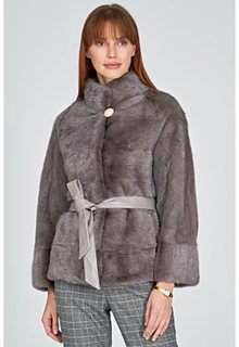 Короткая норковая шуба Flaumfeder