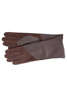 Комбинированные кожаные перчатки Fabretti