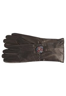 Перчатки из натуральной кожи Eleganzza