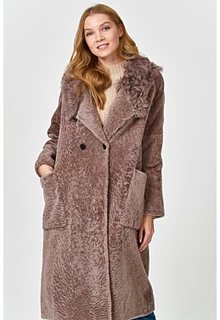 Длинная шуба из овчины Virtuale Fur Collection