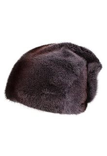 Шапка из меха норки с декором Slava Furs