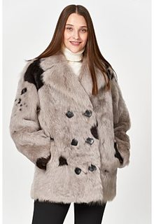 Укороченная шуба из овчины Virtuale Fur Collection