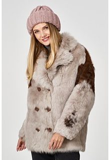 Укороченная шуба из овчины Virtuale Fur Collection