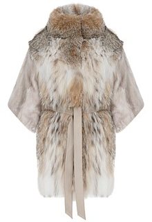 Комбинированная шуба из аукционного меха норки KOPENHAGEN FUR и рыси Emfasi Pelle