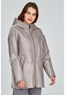 Дубленка с капюшоном La Reine Blanche