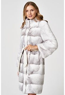 Норковая шуба с воротником-стойкой Empire of Fur