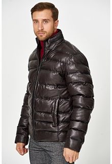 Утепленная кожаная куртка Urban Fashion for men