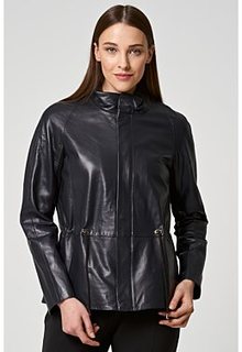 Куртка из натуральной кожи La Reine Blanche