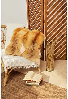Чехол для подушки из меха лисы Fellicci