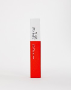 Матовая жидкая губная помада 5 мл Maybelline Superstay 24 25 Heroine-Красный