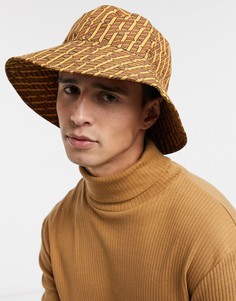 Панама от комплекта с широкими полями и принтом ASOS DESIGN-Мульти