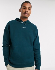 Oversize-худи насыщенного синего цвета с принтом на груди ASOS WHITE-Синий