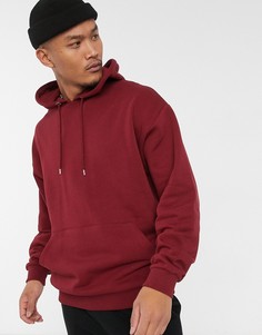 Бордовый oversize-худи ASOS DESIGN-Розовый