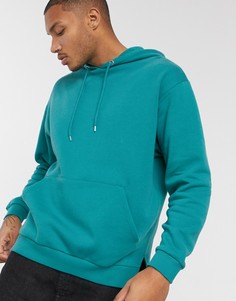 Зеленый худи свободного кроя ASOS DESIGN