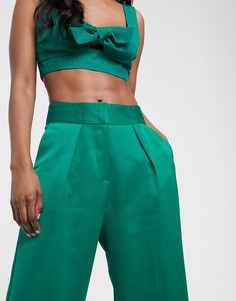 Широкие брюки Closet-Зеленый