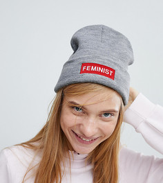 Шапка-бини Monki-Серый