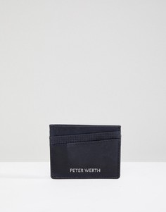 Фактурная визитница Peter Werth-Синий