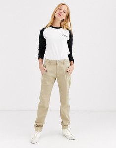 Узкие чиносы Selected Ingrid-Коричневый