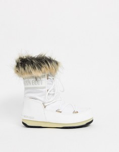 Белые зимние ботинки с искусственным мехом Moon Boot - Monaco-Белый