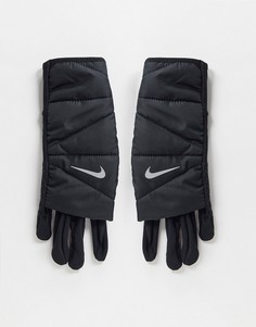 Черные женские перчатки Nike Running-Черный